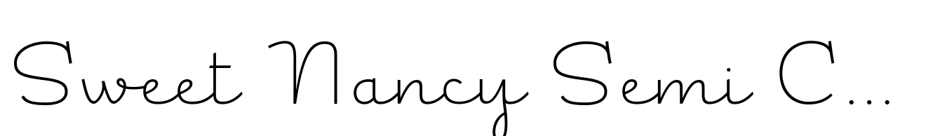 Sweet Nancy Semi Condensed